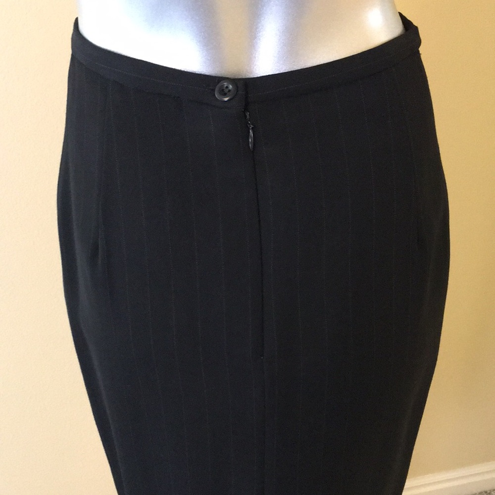 PHILIPPE ADEC | Wool Blend Opera Skirt Pinstripe - Picture 9 of 16